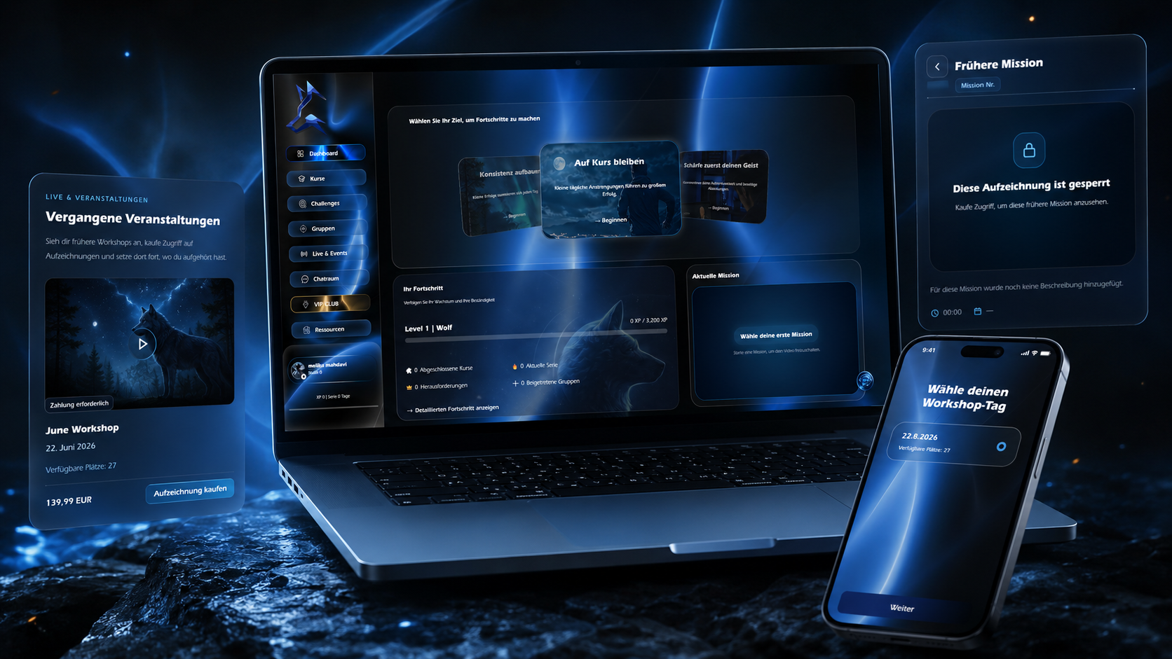 The Real Wolves – digitale Plattform und Webentwicklung von 7RP
